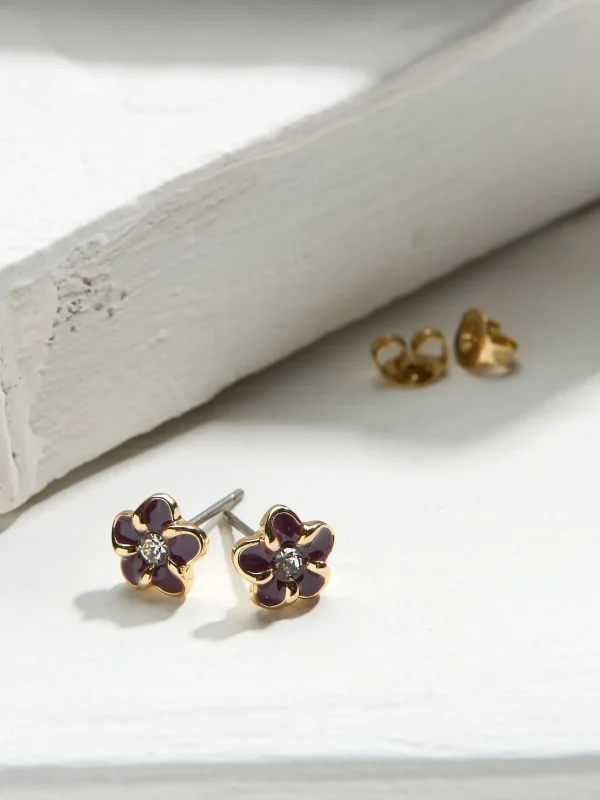 Enamel Flower Stud Earrings*FatFace Discount