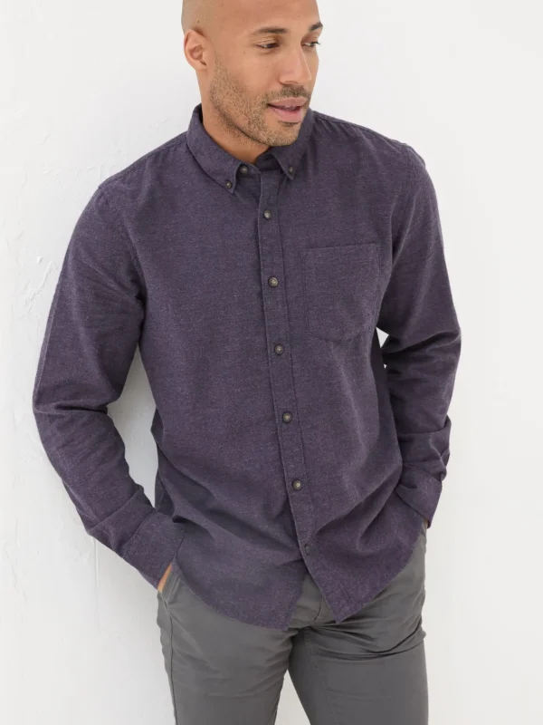 Long Sleeve Oxlow Plain 100% Cotton Shirt*FatFace Store