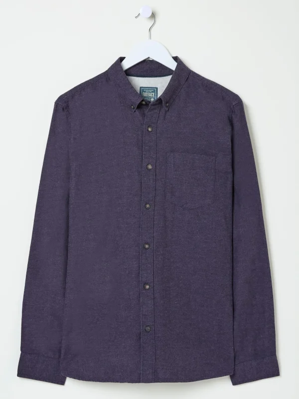 Long Sleeve Oxlow Plain 100% Cotton Shirt*FatFace Store