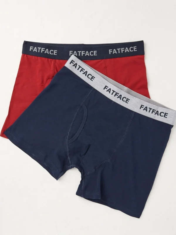 Plain Boxers 2 Pack*FatFace Online