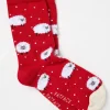 Womens Fluffy Sheep Socks 1 Pack*FatFace Outlet