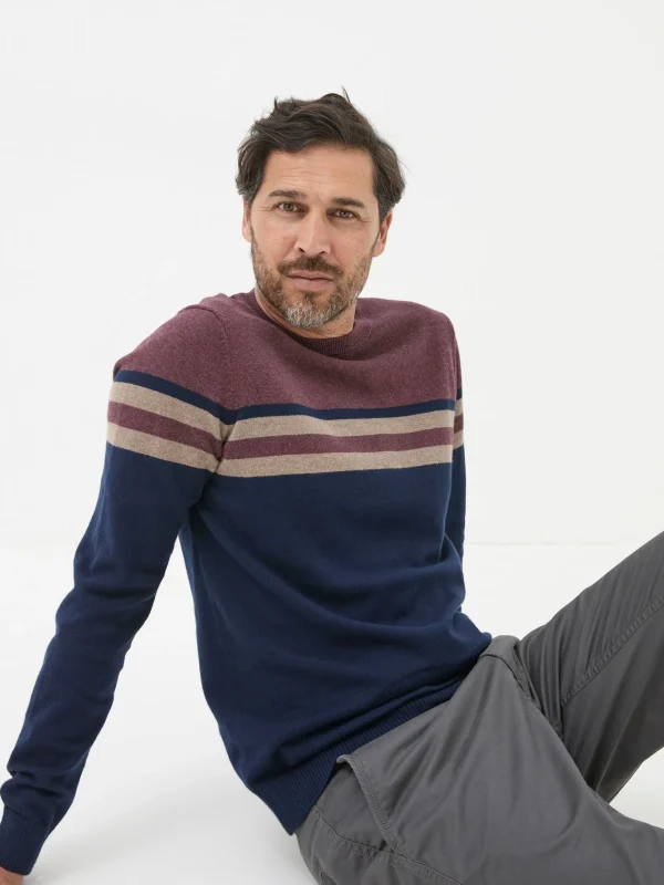 Rye Cotton Cashmere Crew Neck Jumper*FatFace Sale