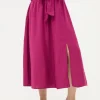 Sascha Midi Skirt With Linen*FatFace Online