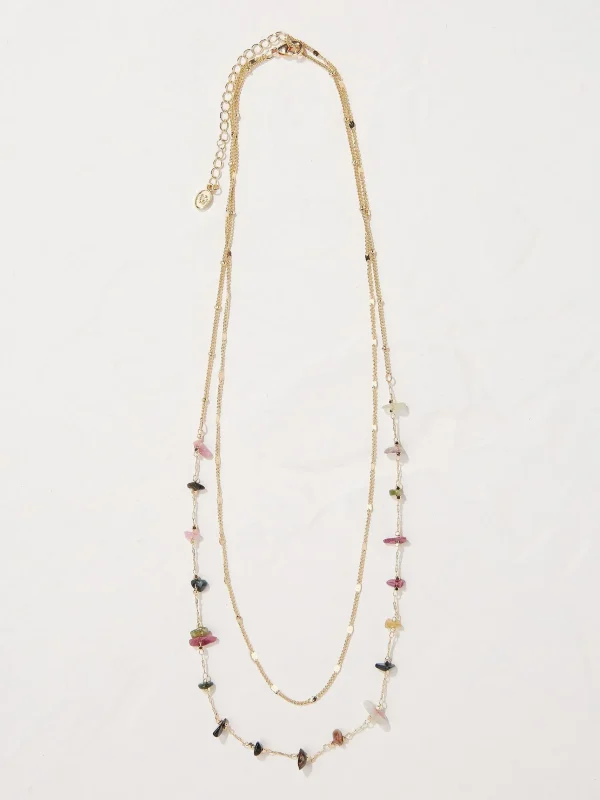 Semi Precious Layered Necklace*FatFace Flash Sale