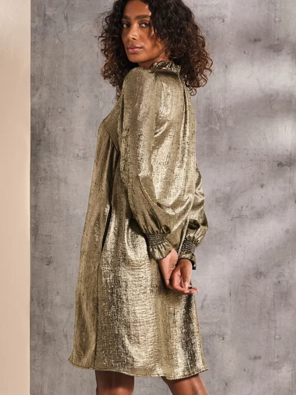 Silas Metallic Dress*FatFace Sale