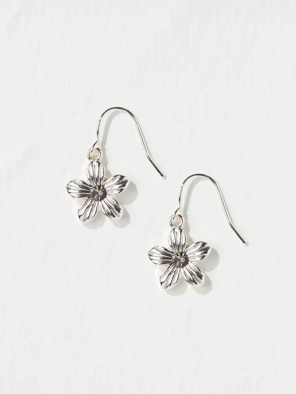 Tone Floral Drop Earrings*FatFace Cheap