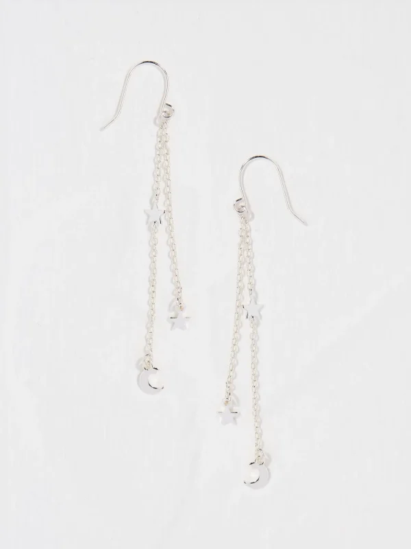 Star Chain Earrings*FatFace Shop