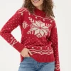 Snowflake Knitted Jumper*FatFace Hot