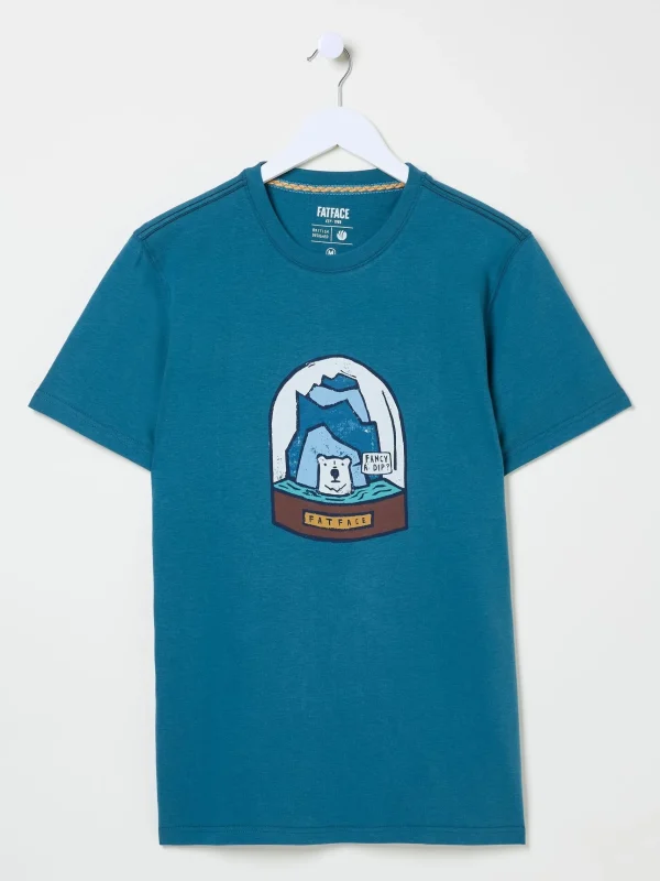 100% Cotton Bear Snow Globe T-Shirt*FatFace Store