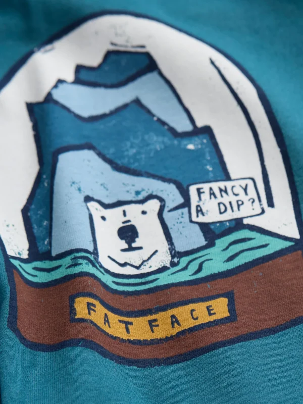 100% Cotton Bear Snow Globe T-Shirt*FatFace Store