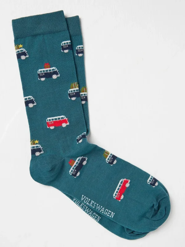 Mens VW Tree Socks 1 Pack*FatFace Outlet