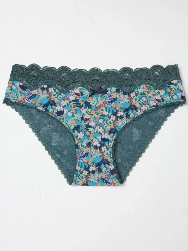 Peacock Floral Mini Knickers*FatFace Clearance