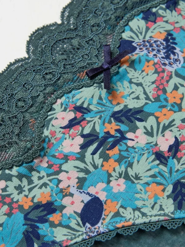 Peacock Floral Mini Knickers*FatFace Clearance