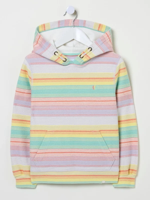 Textured Stripe Popover Hoodie*FatFace Cheap