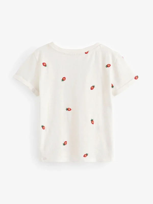 Fruit Emb 100% Cotton T-Shirt*FatFace Cheap