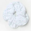 White Microfibre Scrunchie*FatFace Discount