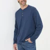 Woodside Long Sleeve Henley T Shirt*FatFace Hot