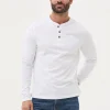 Woodside Long Sleeve Henley T Shirt*FatFace Cheap