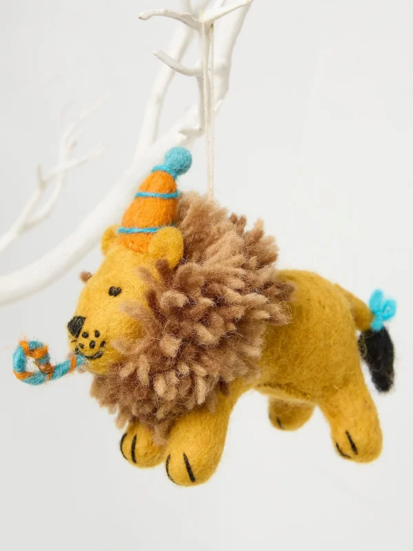 Leo Lion Print Felt Decoration*FatFace Shop